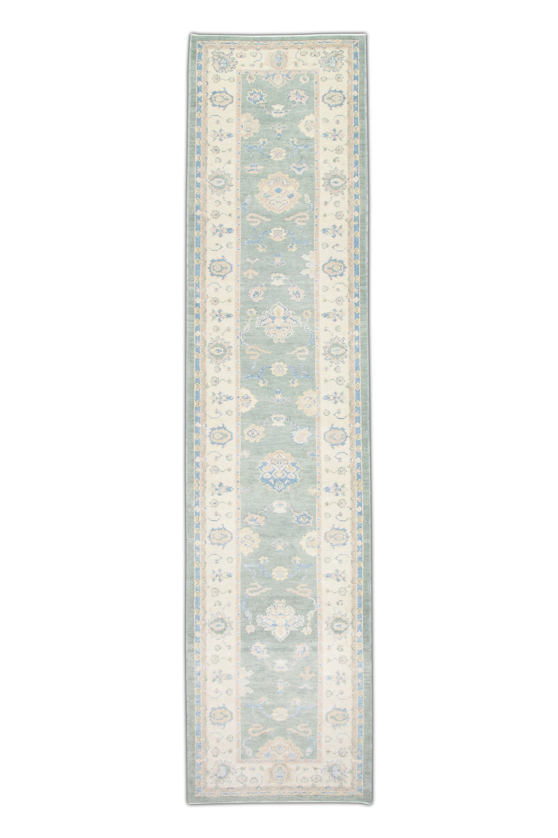 Turkish Oushak Rug 3' x 12'8" #2894