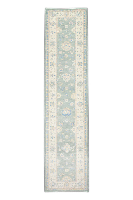 #2894 Turkish Oushak 3' x 12'8"