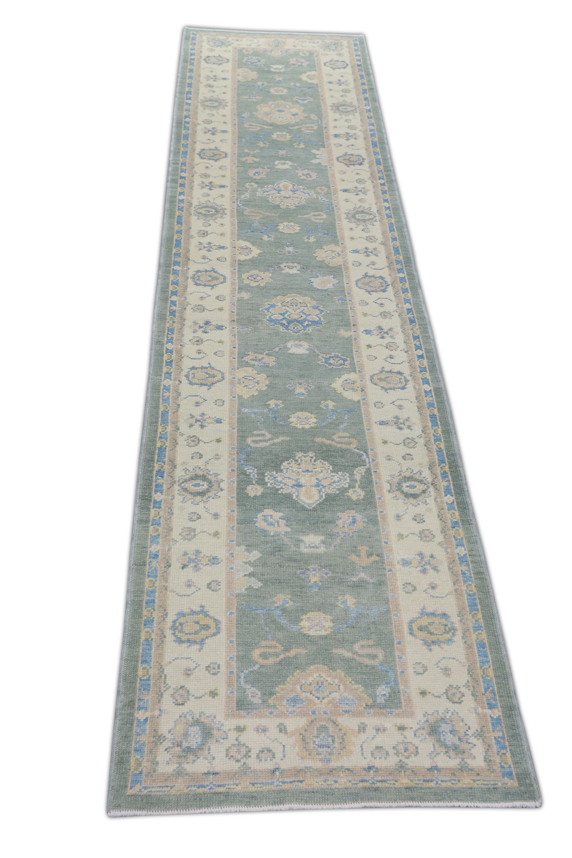Turkish Oushak Rug 3' x 12'8" #2894