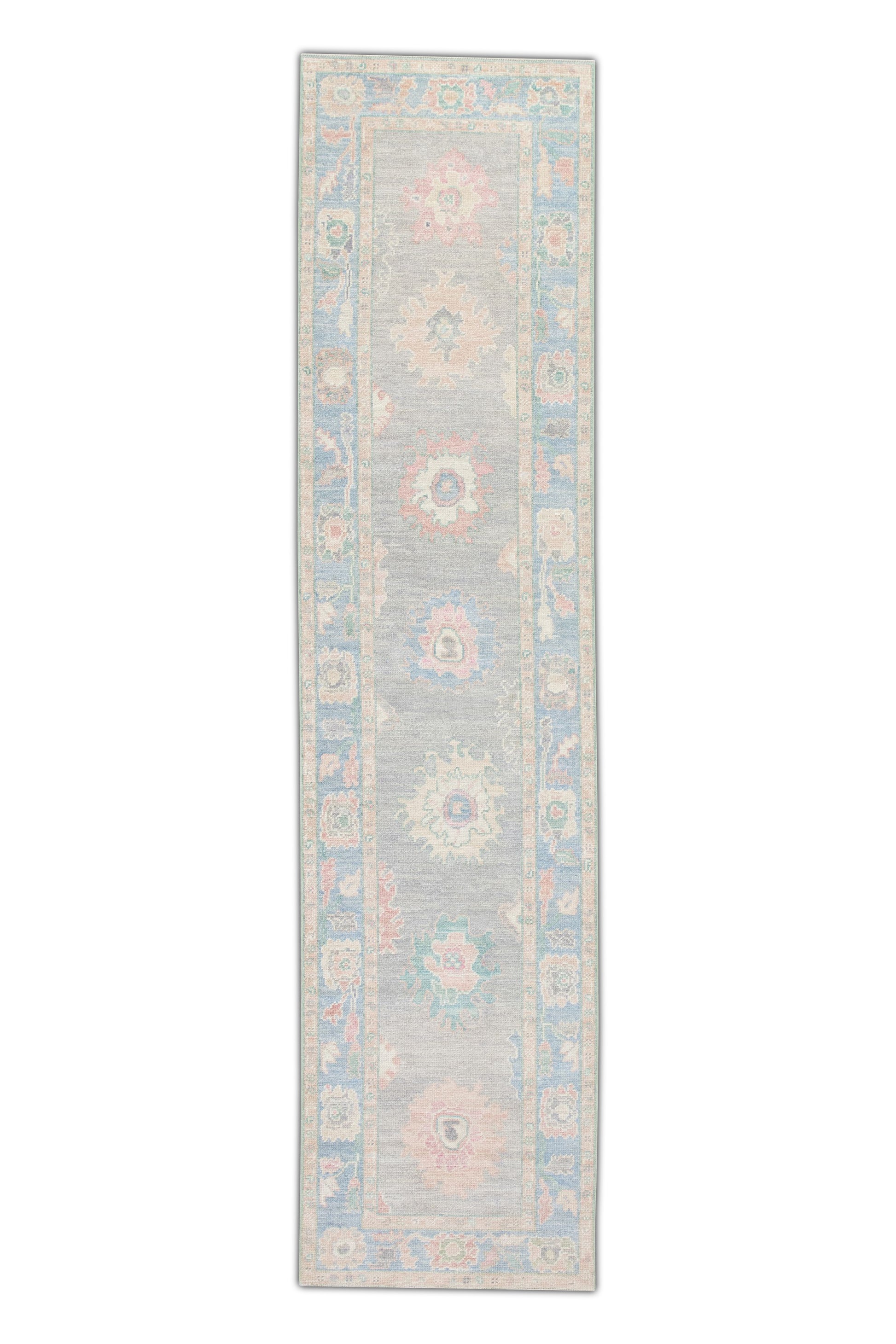 Turkish Oushak Rug 2'10" x 11'9" #2664