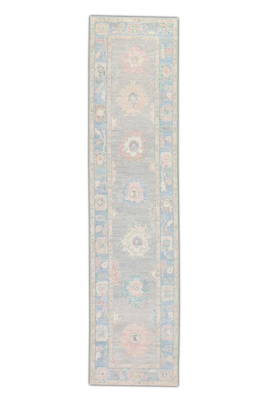 #2664 Turkish Oushak 2'10" x 11'9"