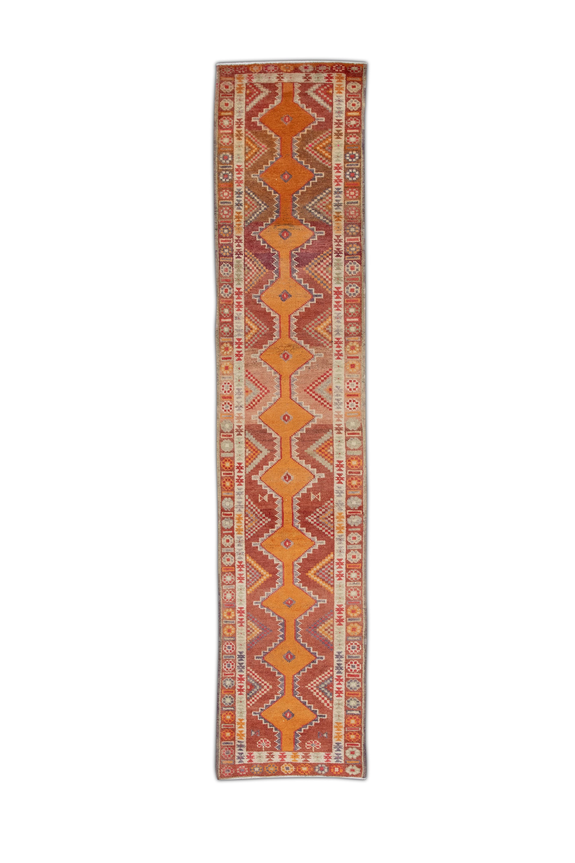 Turkish Vintage Anatolian Rug  2'8" x 12'10" #123