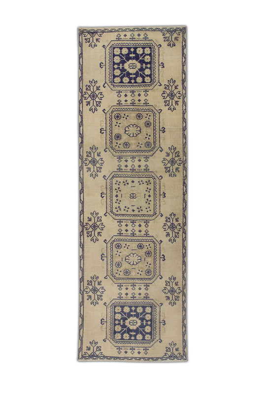 #288 Turkish Vintage Anatolian Rug  3'2" x 10'2"