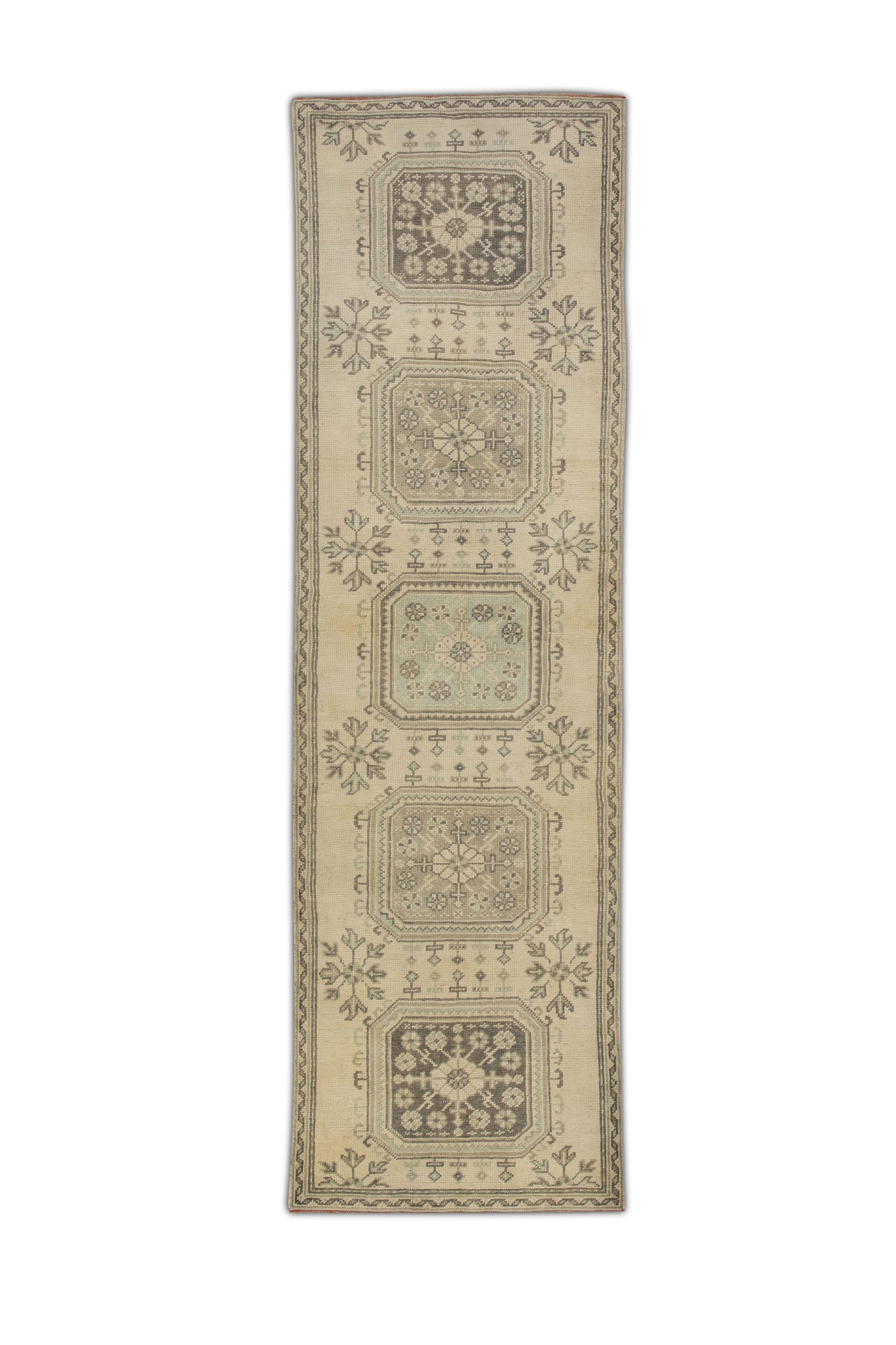 Turkish Vintage Anatolian Rug  3' x 10'2" #95