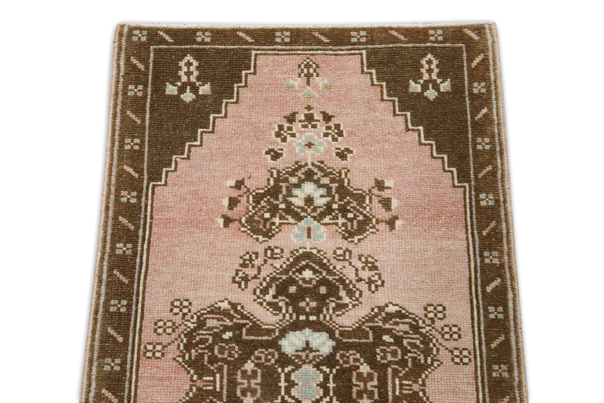 Oriental Hand Knotted Vintage Turkish Mini Rug 1'8" x 3'1" #9112