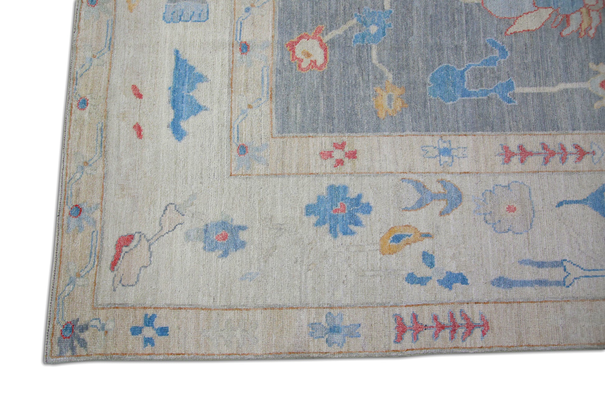 Turkish Antique Look Oushak Rug 9'4" x 12'7"  #5225