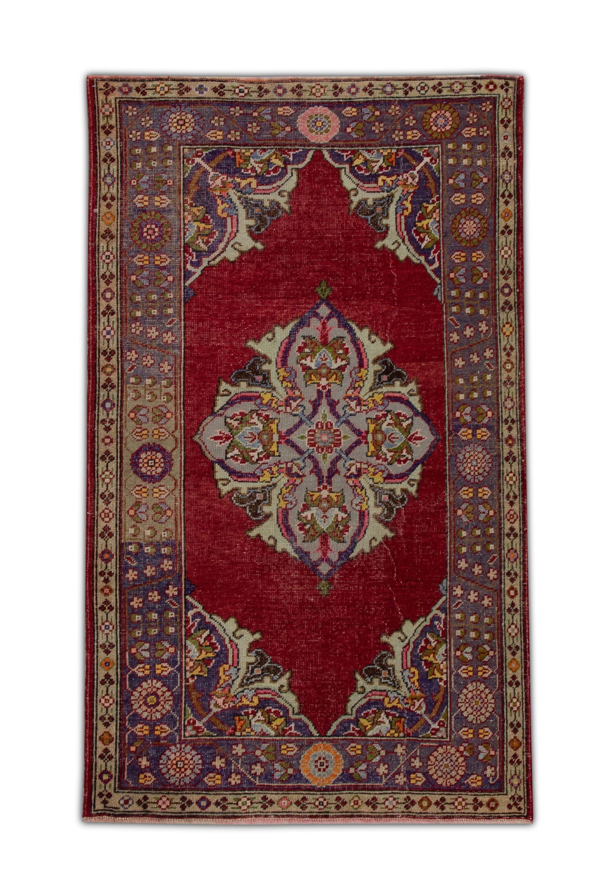 Turkish Vintage Anatolian Rug 4' x 6'6" #1025