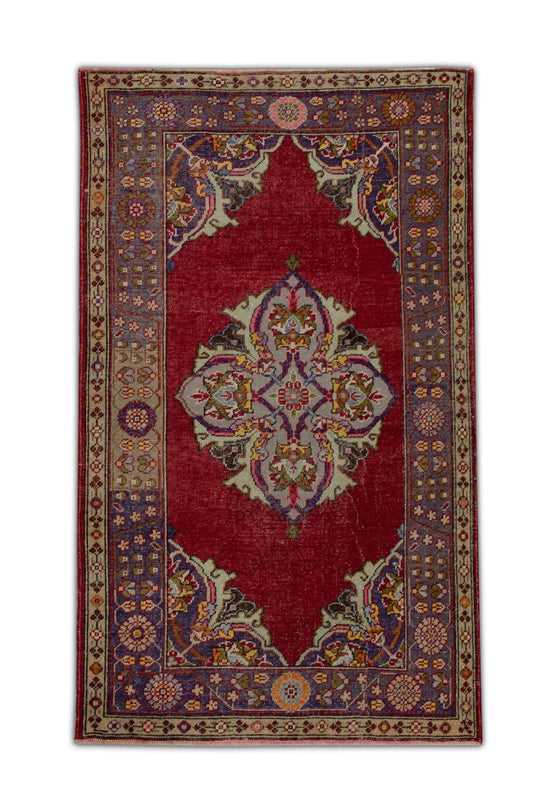 #1025 Turkish Vintage Anatolian Rug 4' x 6'6"