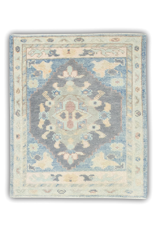#7043 Turkish Oushak 2'4" x 2'9"