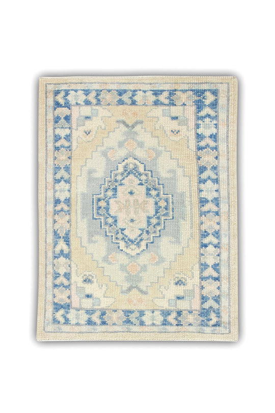 #7025 Turkish Oushak 2'4" x 3'1"