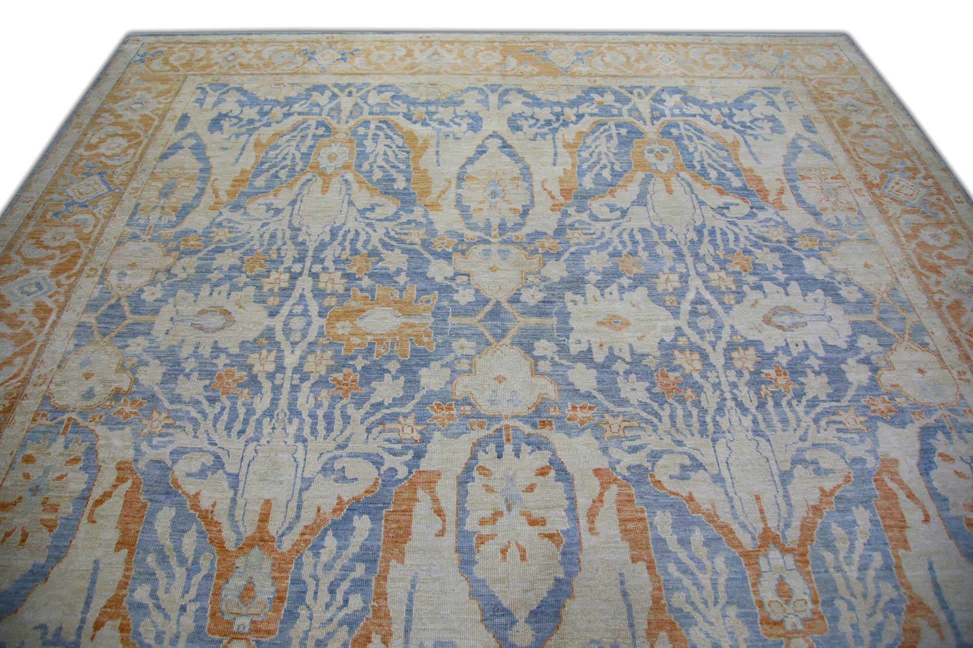 Turkish Antique Look Oushak Rug 9' x 11'8"  #5982