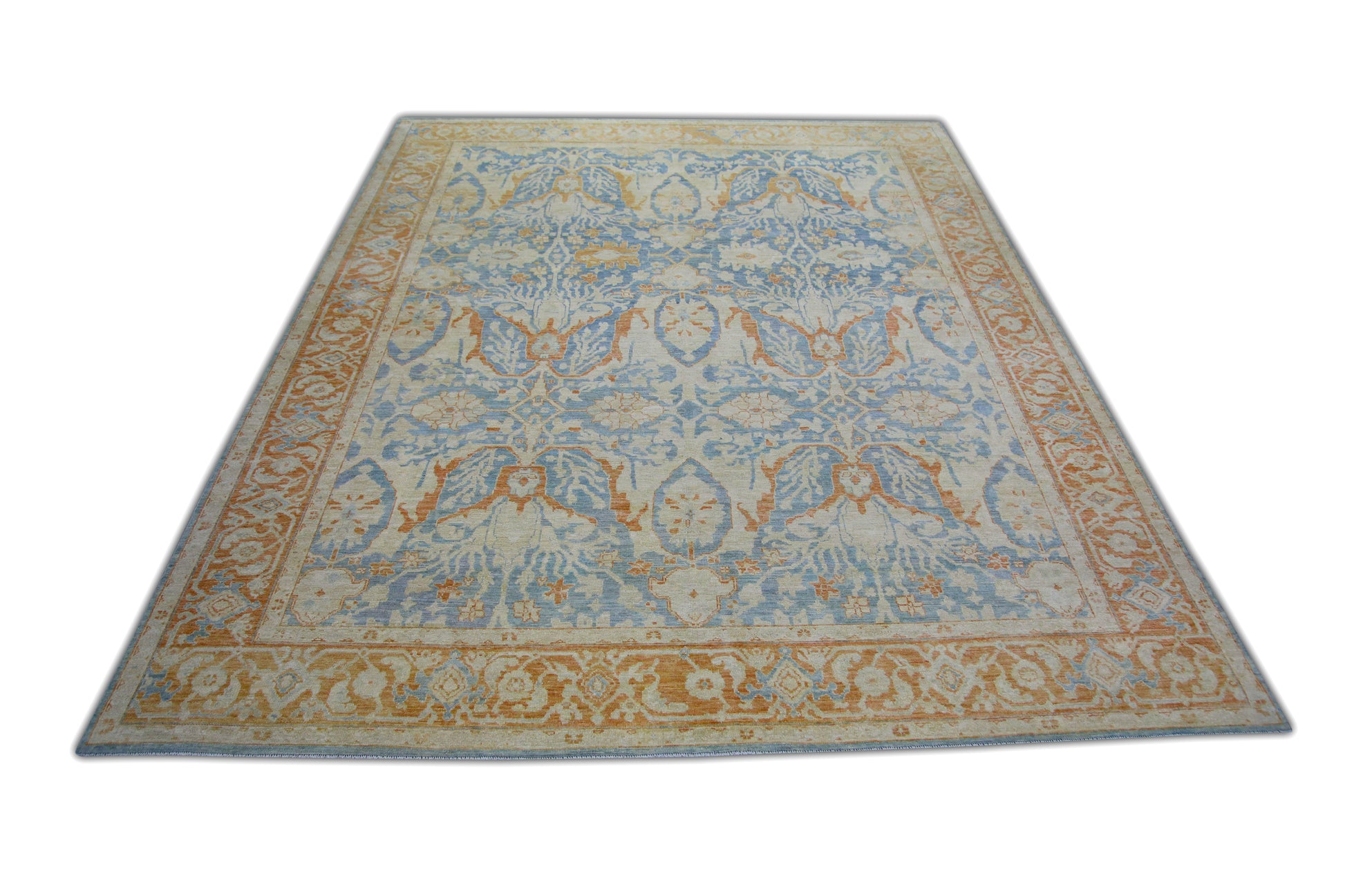 Turkish Antique Look Oushak Rug 9' x 11'8"  #5982