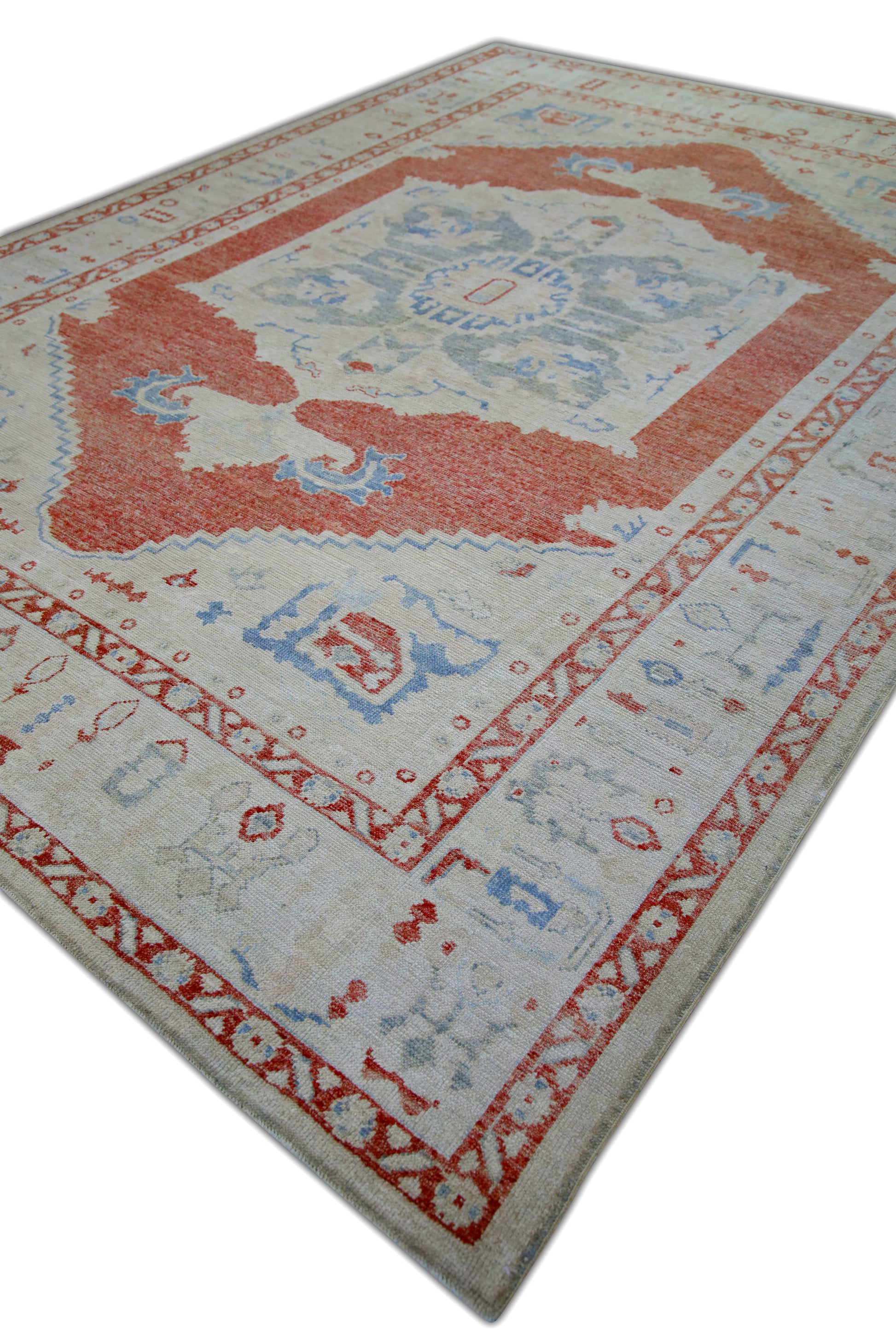 Turkish Antique Look Oushak Rug 9' x 12'1"  #5970