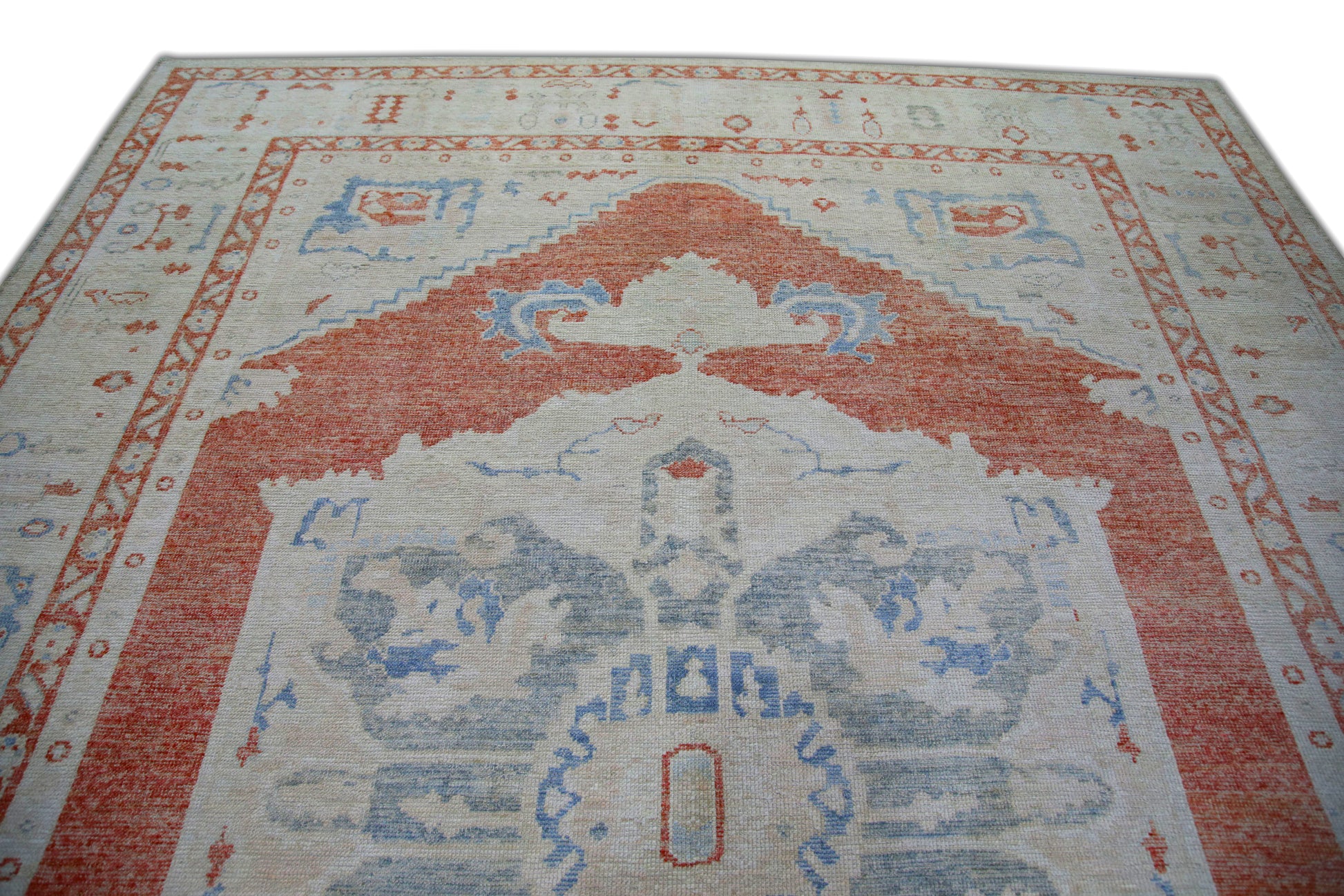 Turkish Antique Look Oushak Rug 9' x 12'1"  #5970