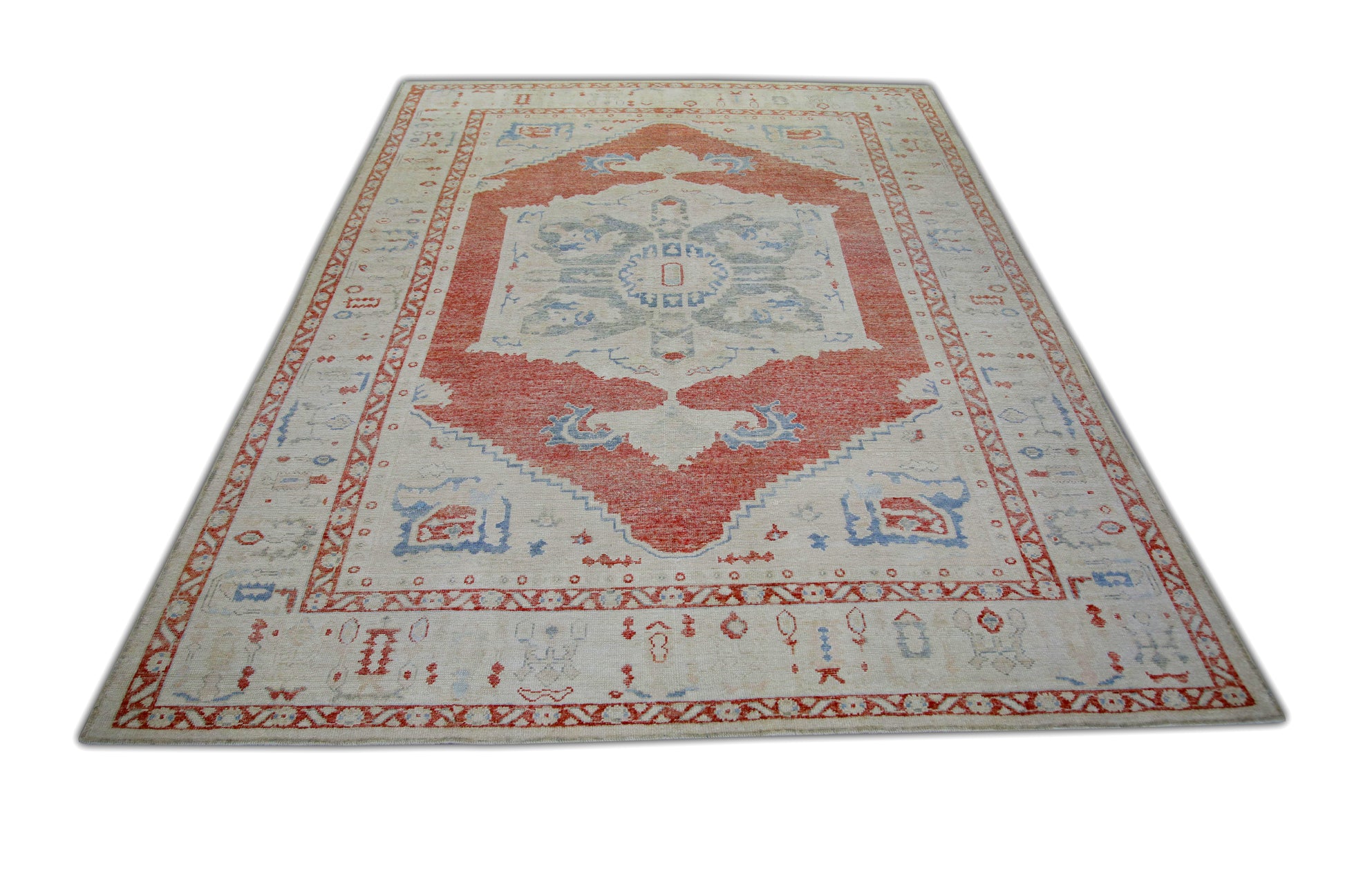 Turkish Antique Look Oushak Rug 9' x 12'1"  #5970