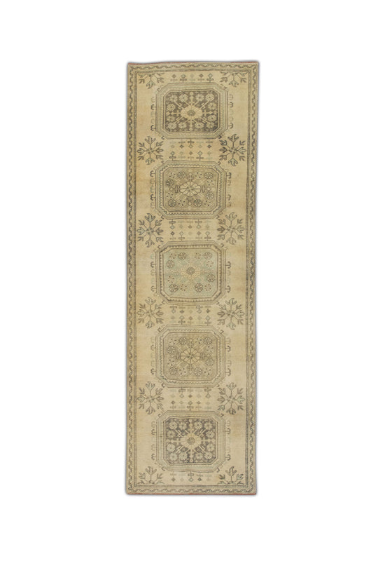 #140 Turkish Vintage Anatolian Rug  3' x 10'