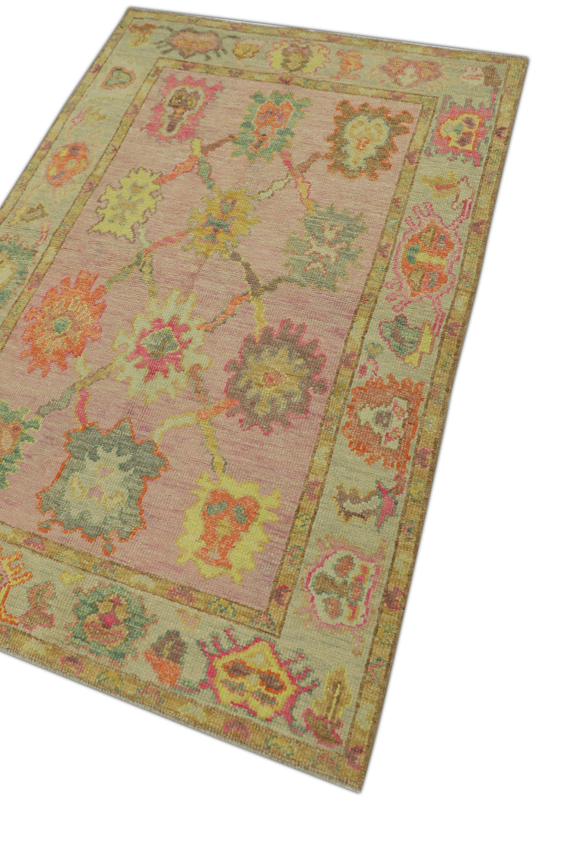 Turkish Oushak Rug 3'11" x 5'8" #298