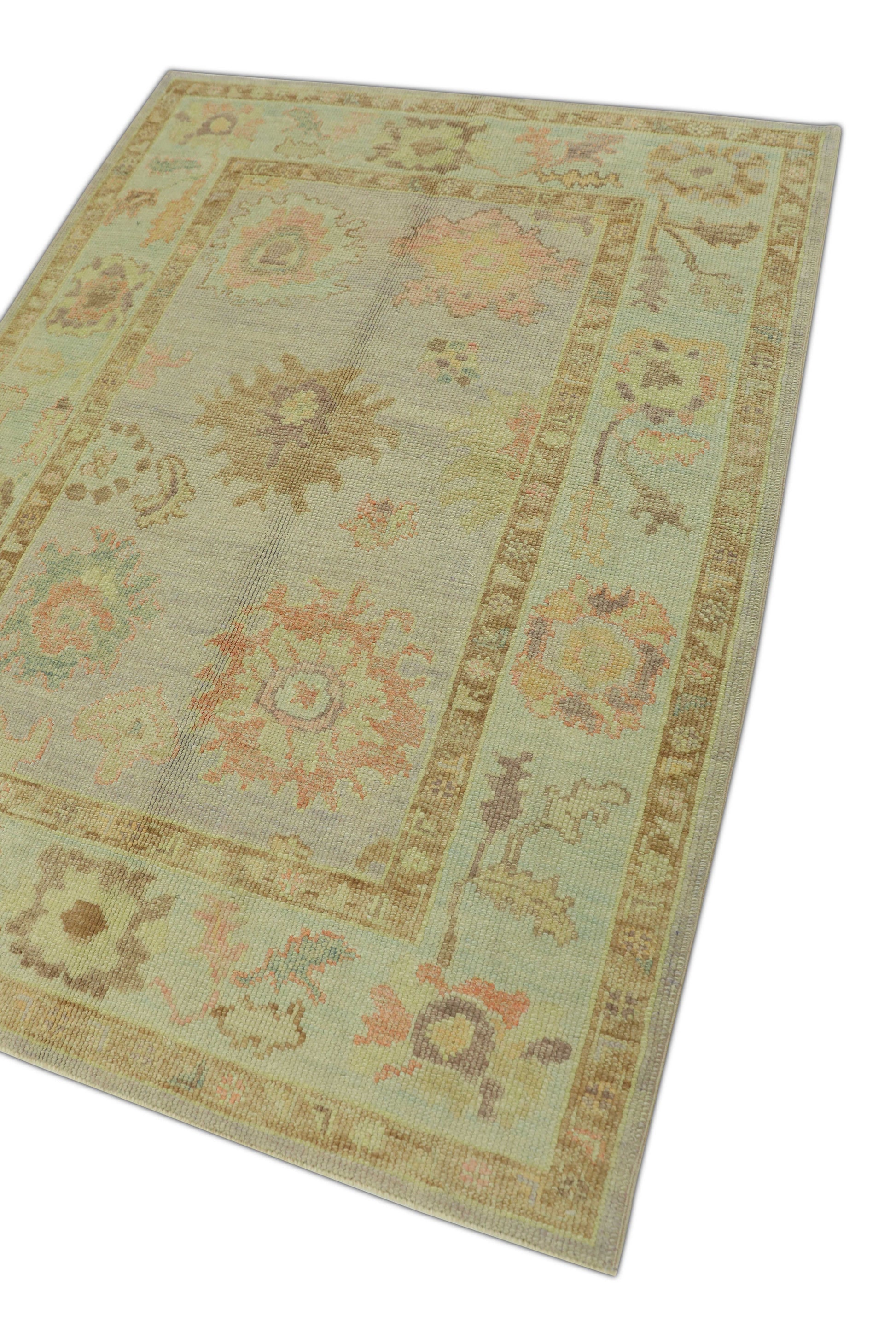 Turkish Oushak Rug 4'3" x 5'6" #1134
