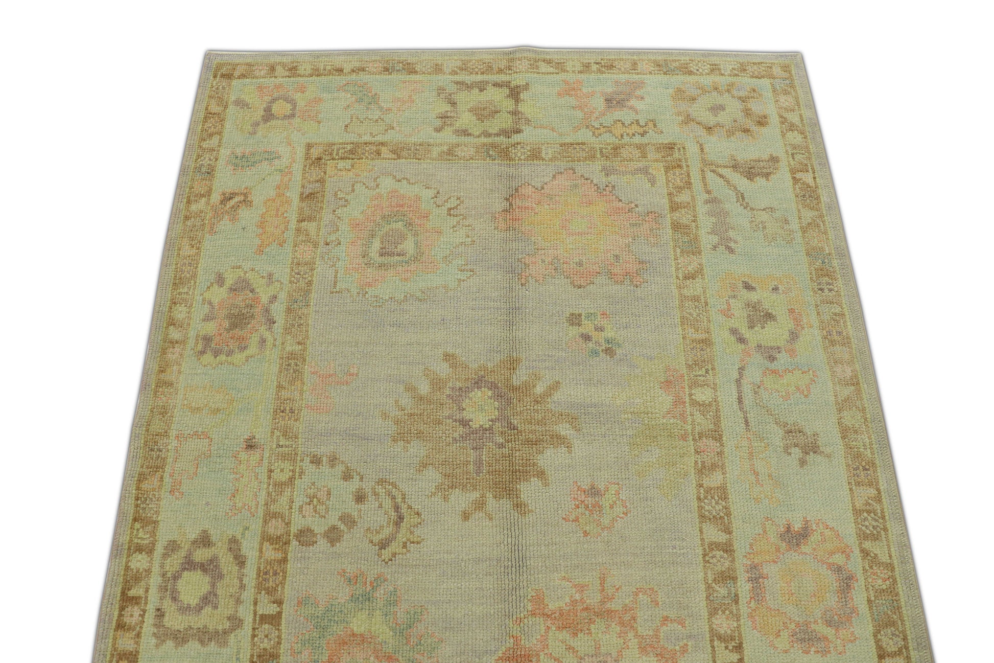 Turkish Oushak Rug 4'3" x 5'6" #1134
