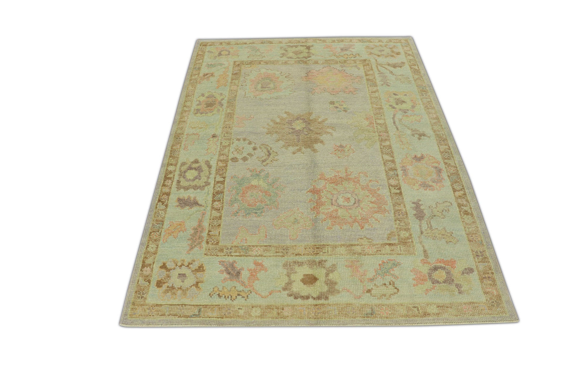 Turkish Oushak Rug 4'3" x 5'6" #1134