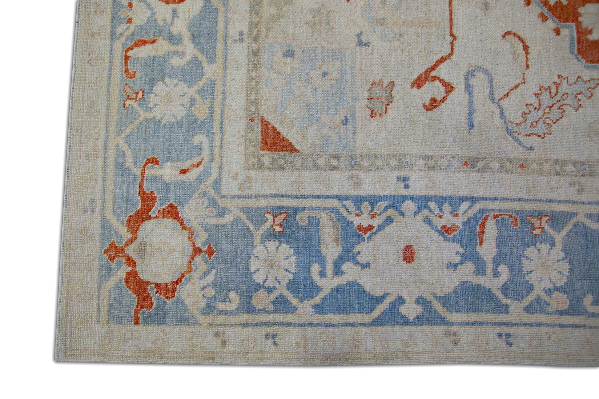 Turkish Antique Look Oushak Rug 9'4" x 12'8"  #5019
