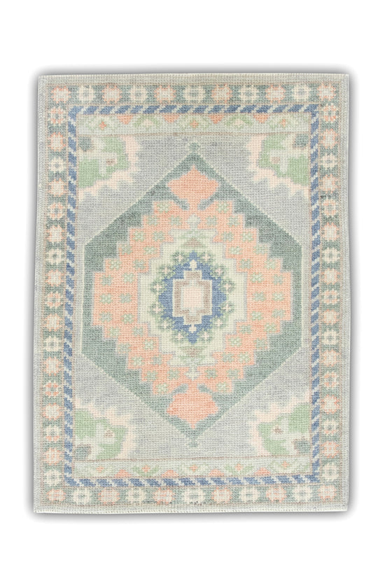 #7034 Turkish Oushak 2'2" x 3'