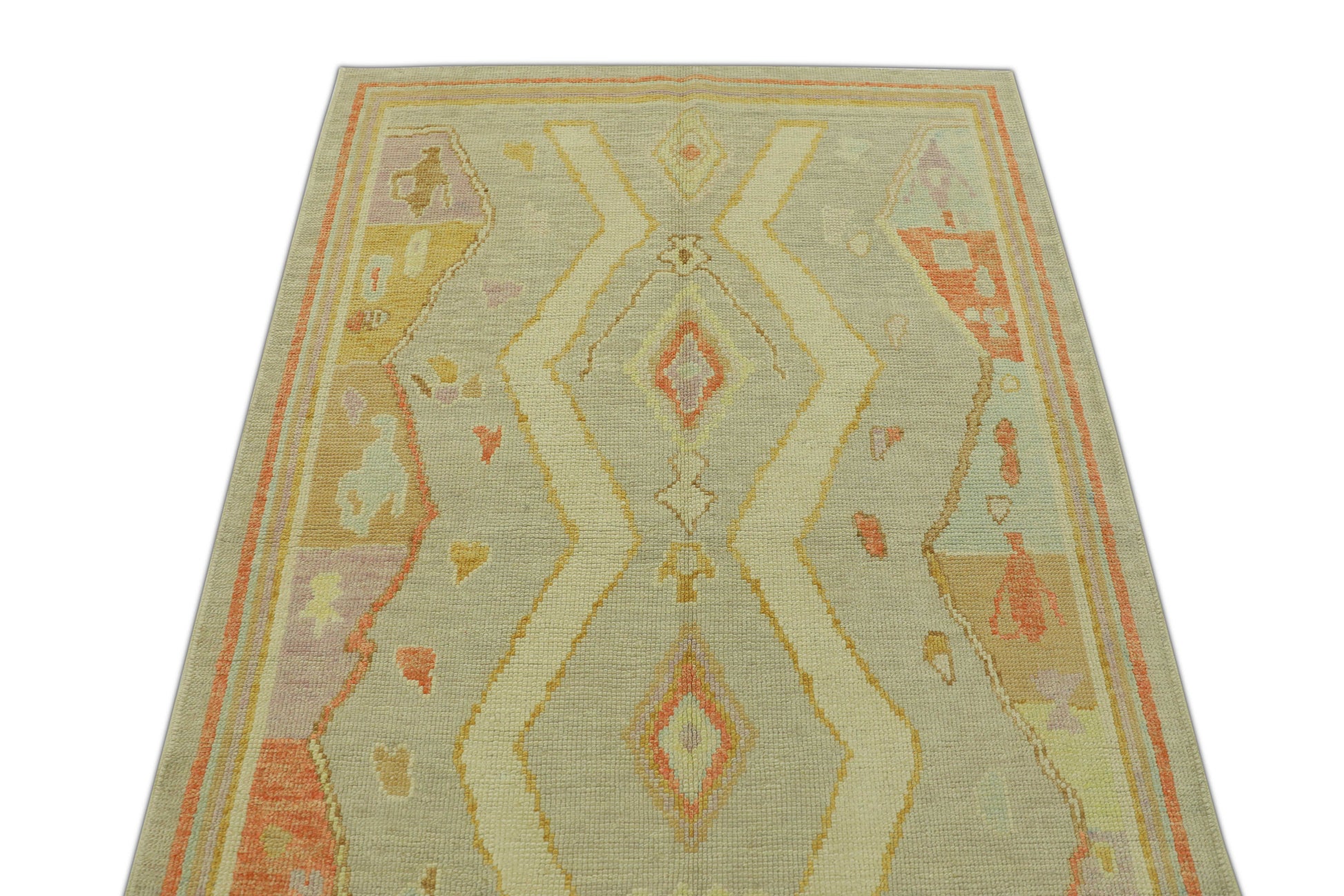 Turkish Oushak Rug 4'2" x 6'2" #327