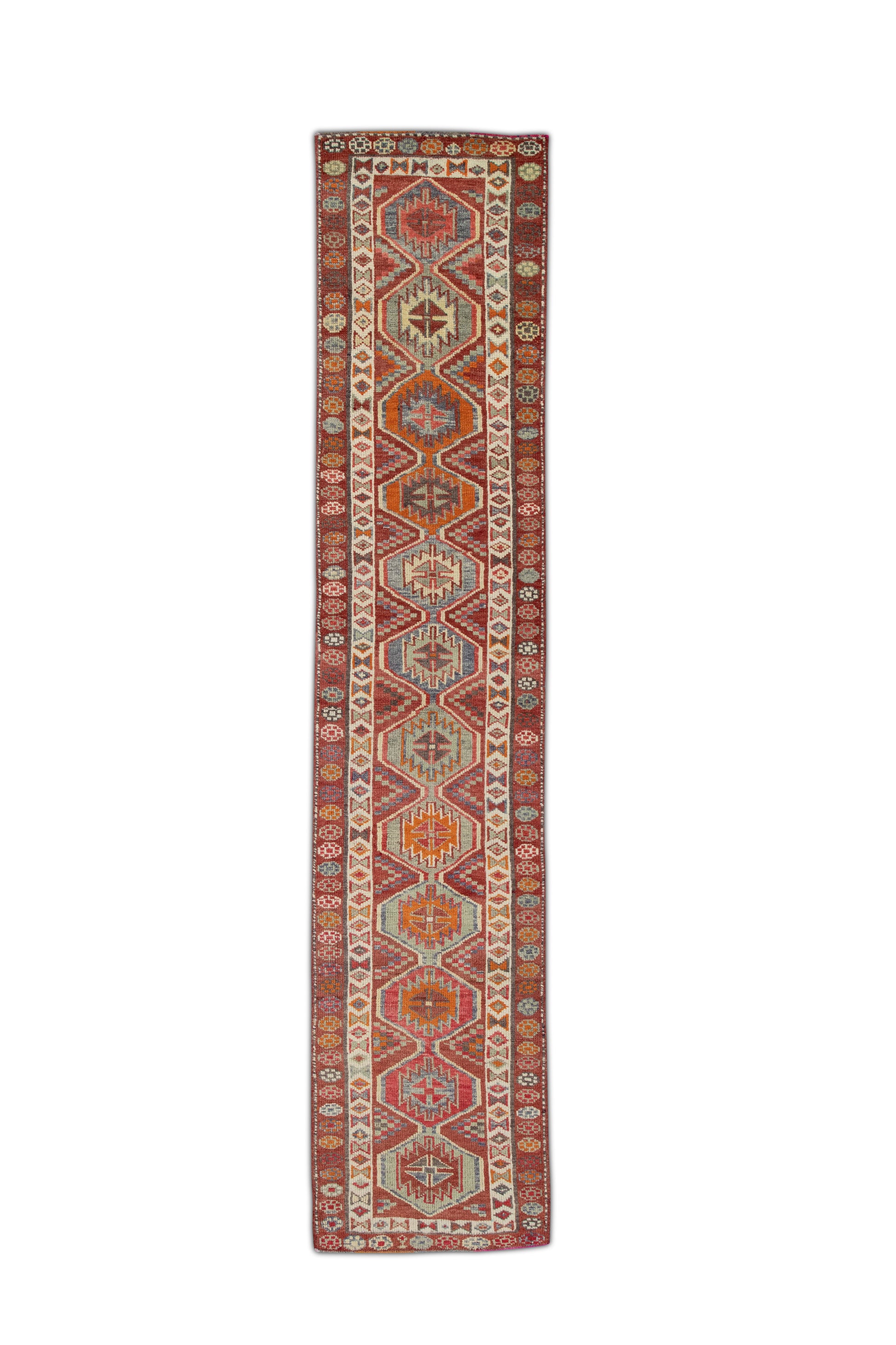 Turkish Vintage Anatolian Rug  2'9" x 12'10" #129