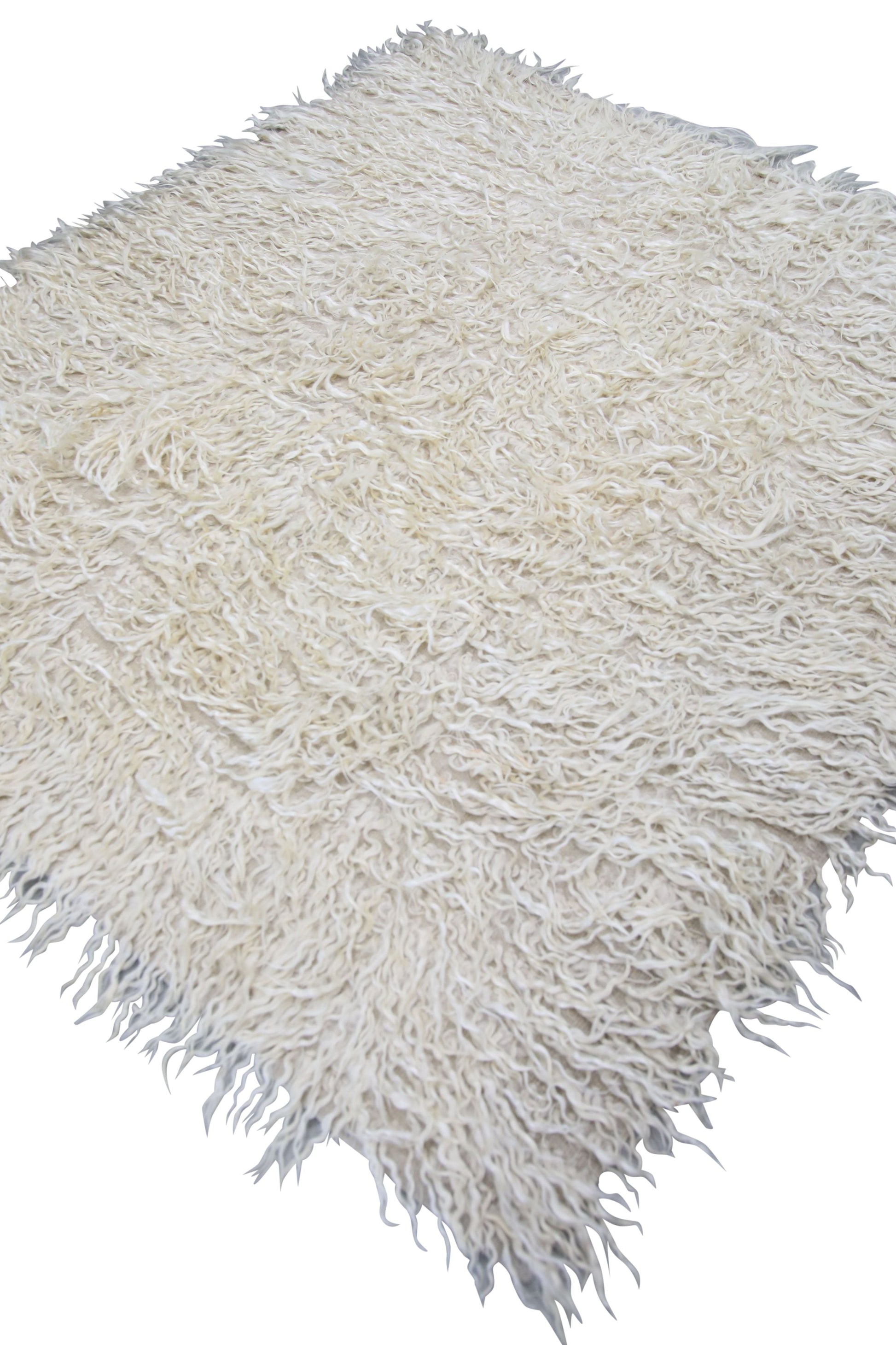 Turkish Tulu Rug Hand Knotted 5'8" x 6'6" #1055