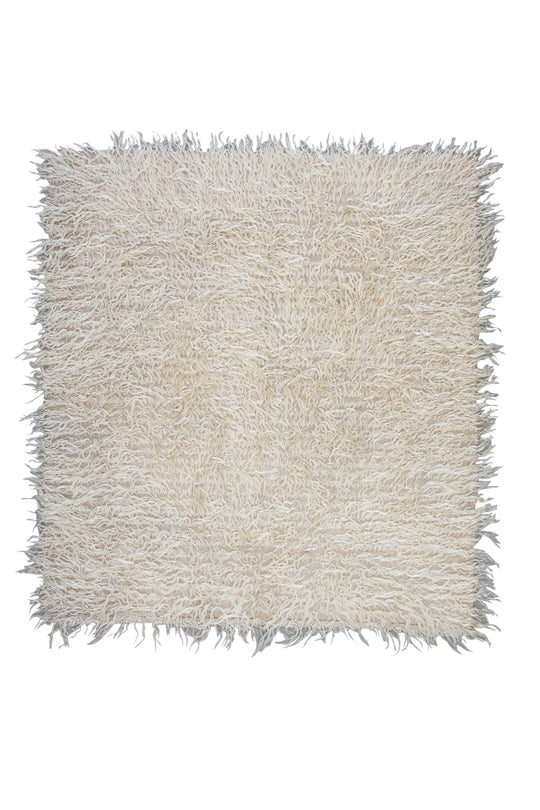 #1055 Hand Knotted Turkish Modern Tulu Rug 5'8" x 6'6"