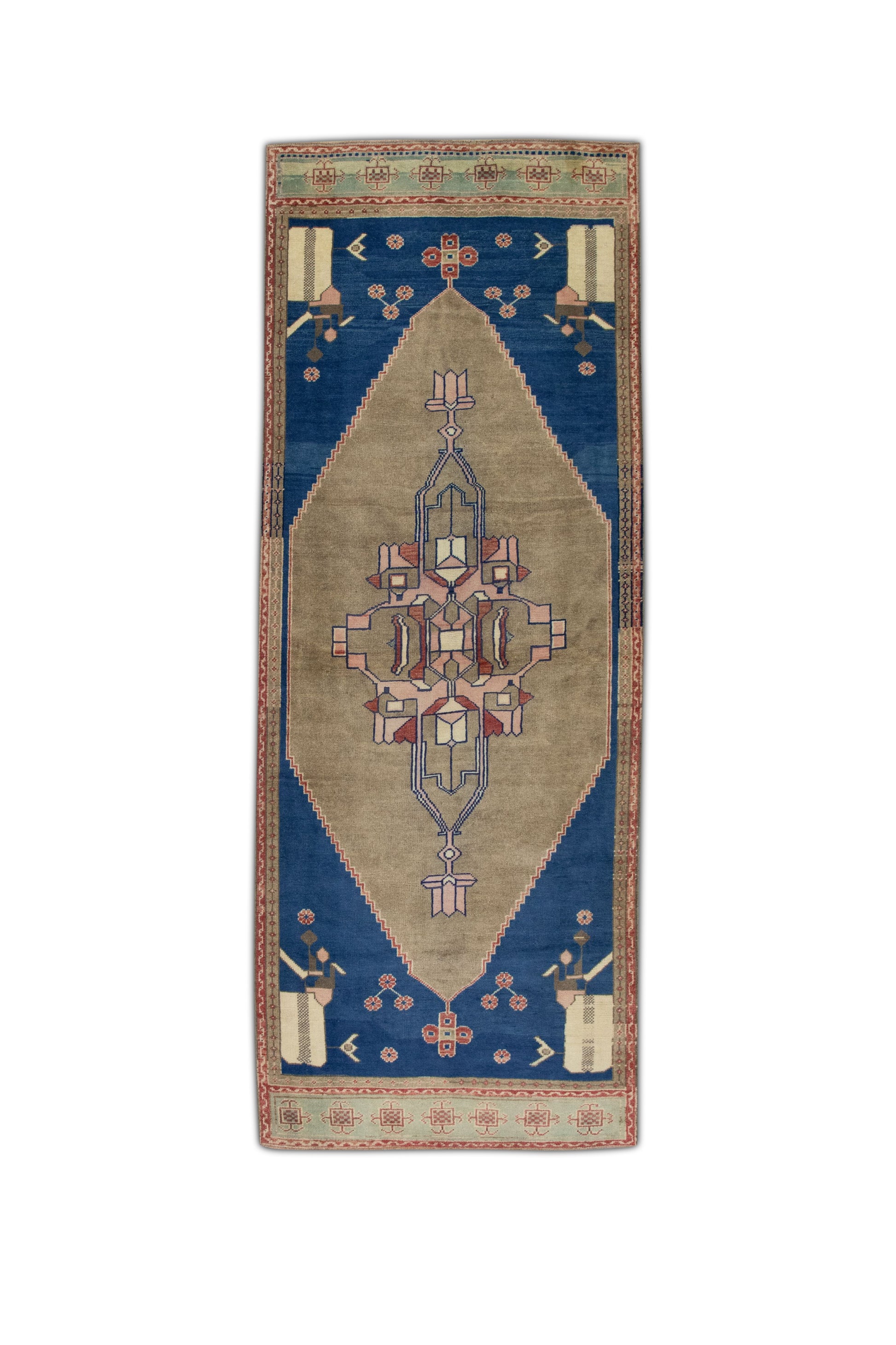 Turkish Vintage Anatolian Rug  3'7" x 9'3" #136