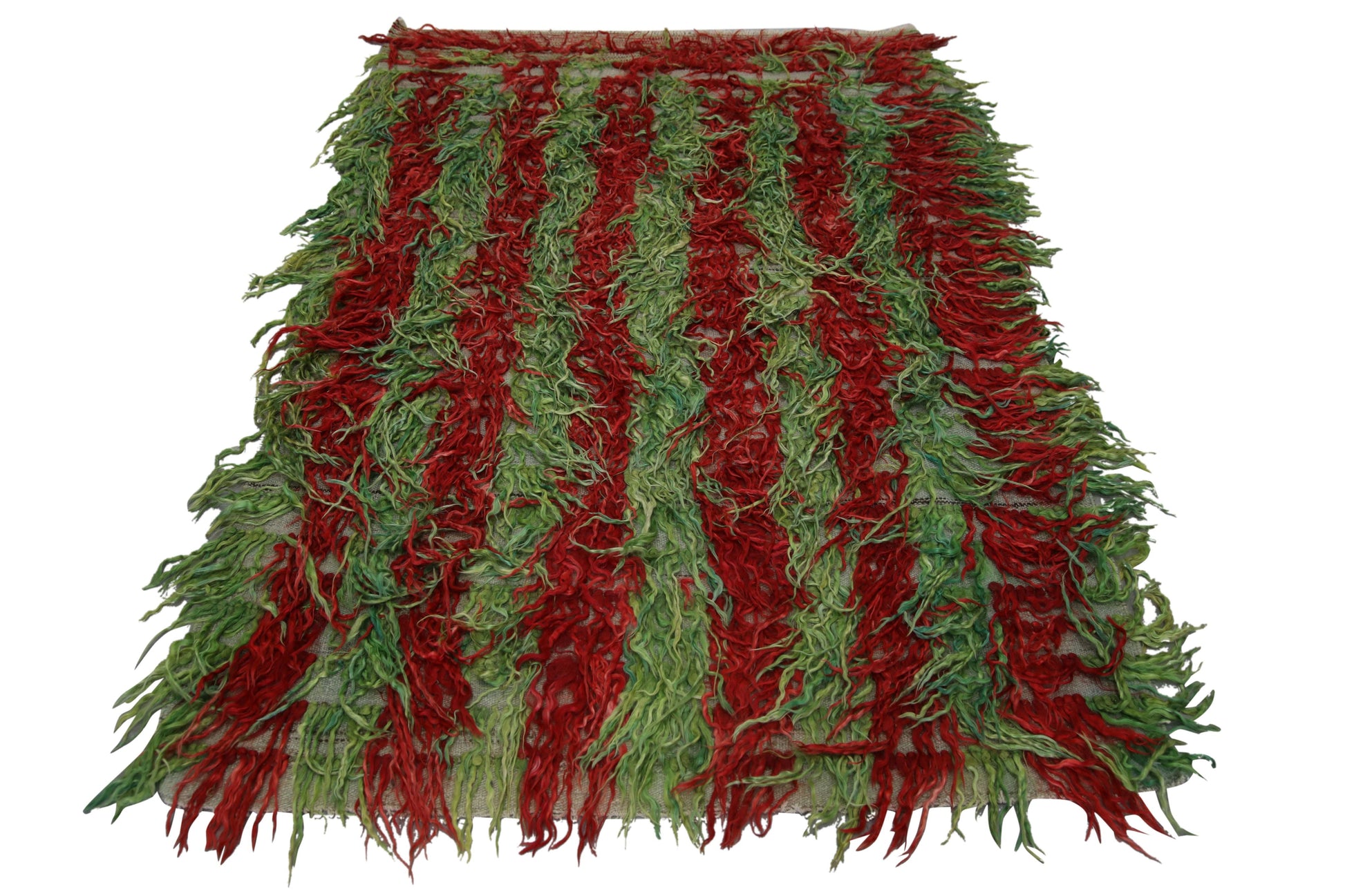 Turkish Tulu Rug Hand Knotted 4' x 5'6" #1048