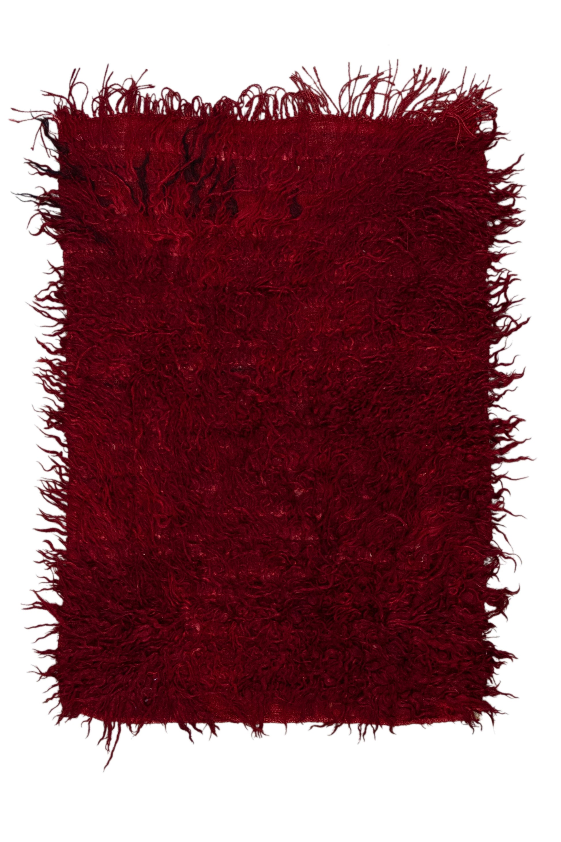 Hand Knotted Turkish Vintage Tulu Rug 2'11" x  4'2" #1047