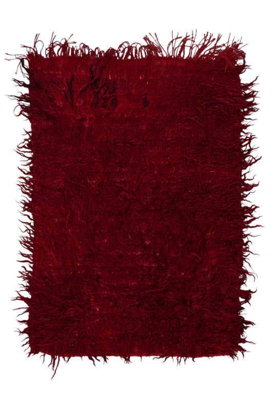 #1047 Hand Knotted Turkish Vintage Tulu Rug 2'11" x  4'2"