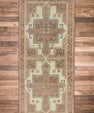 Oriental Hand Knotted Vintage Turkish Mini Rug 1'6" x 3'3" #8741