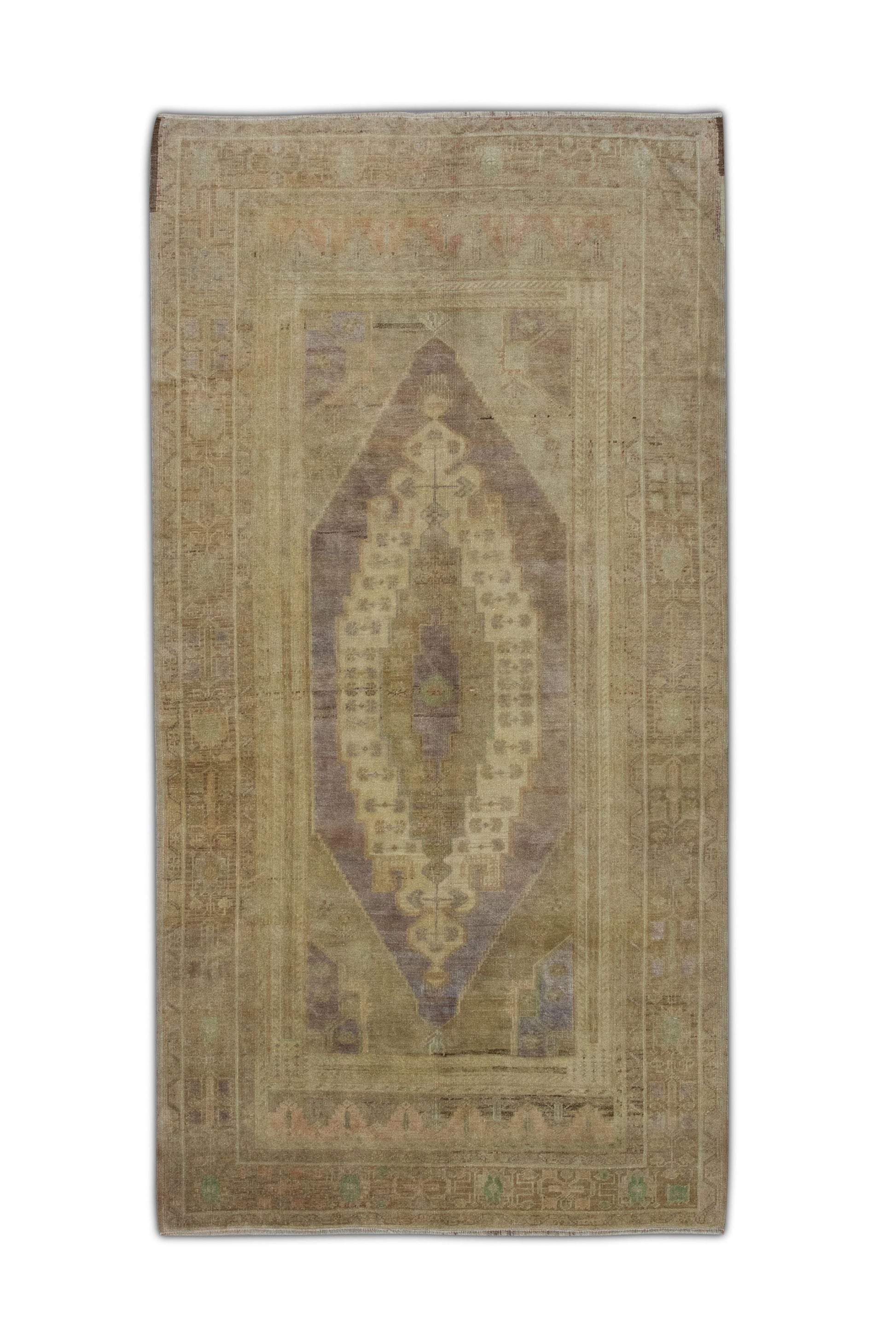 1012 Turkish Vintage Oushak 4'4" x 8'3"