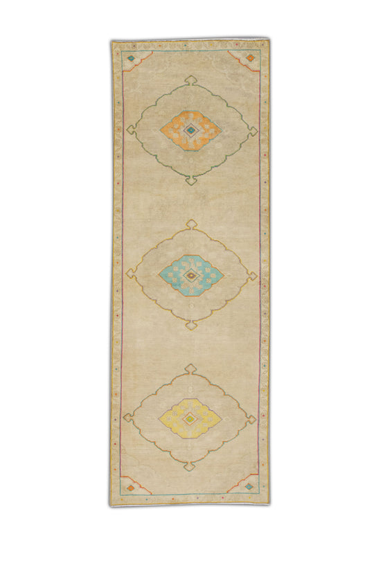 #101 Turkish Vintage Anatolian Rug  3'4" x 9'1"