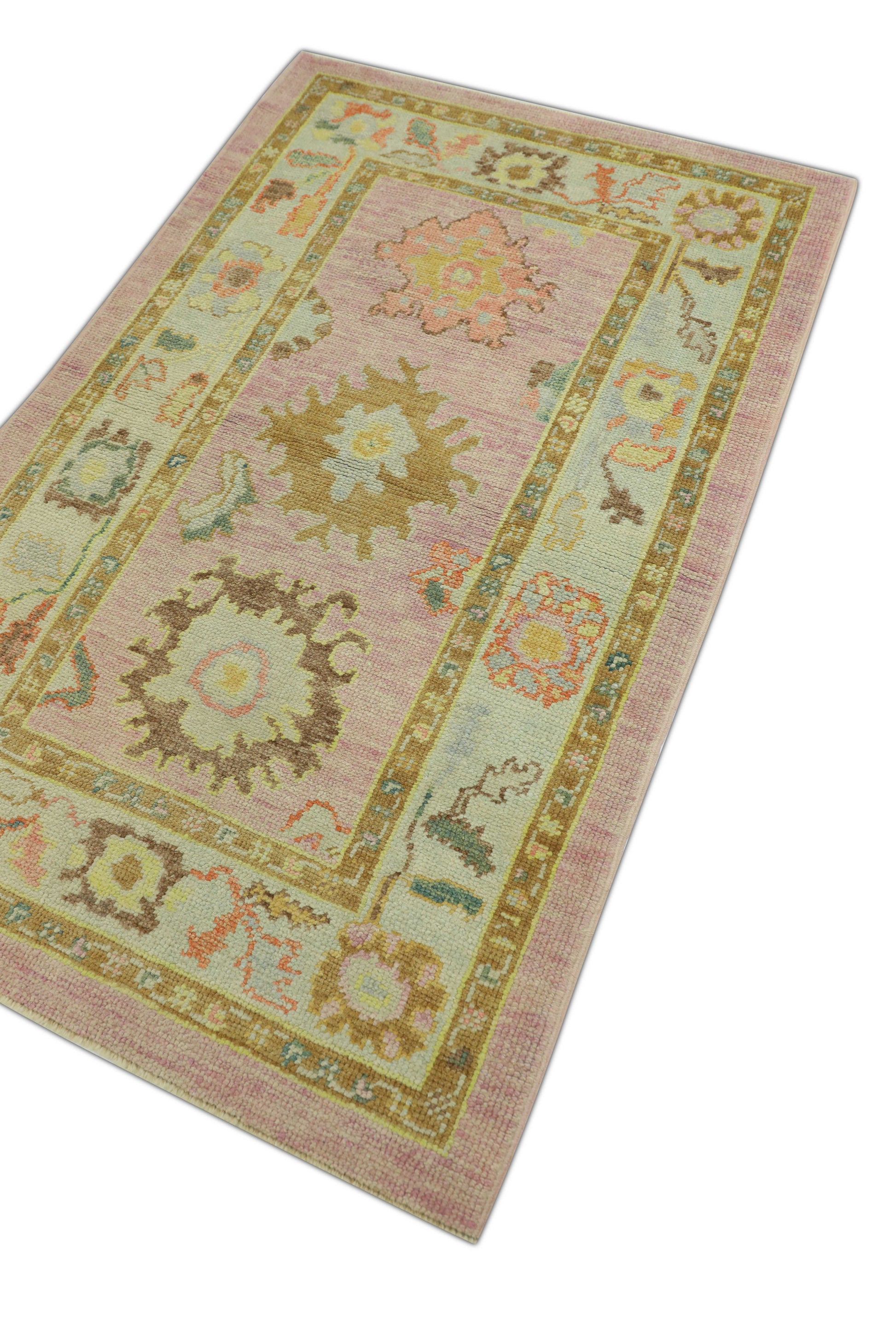 Turkish Oushak Rug 3'4" x 5'1" #1277