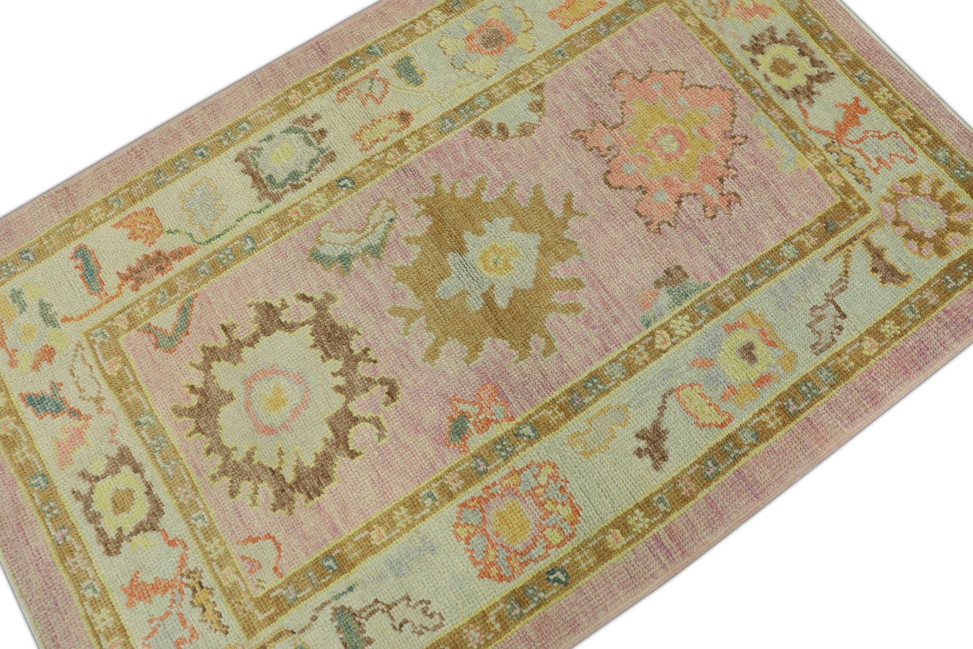 Turkish Oushak Rug 3'4" x 5'1" #1277