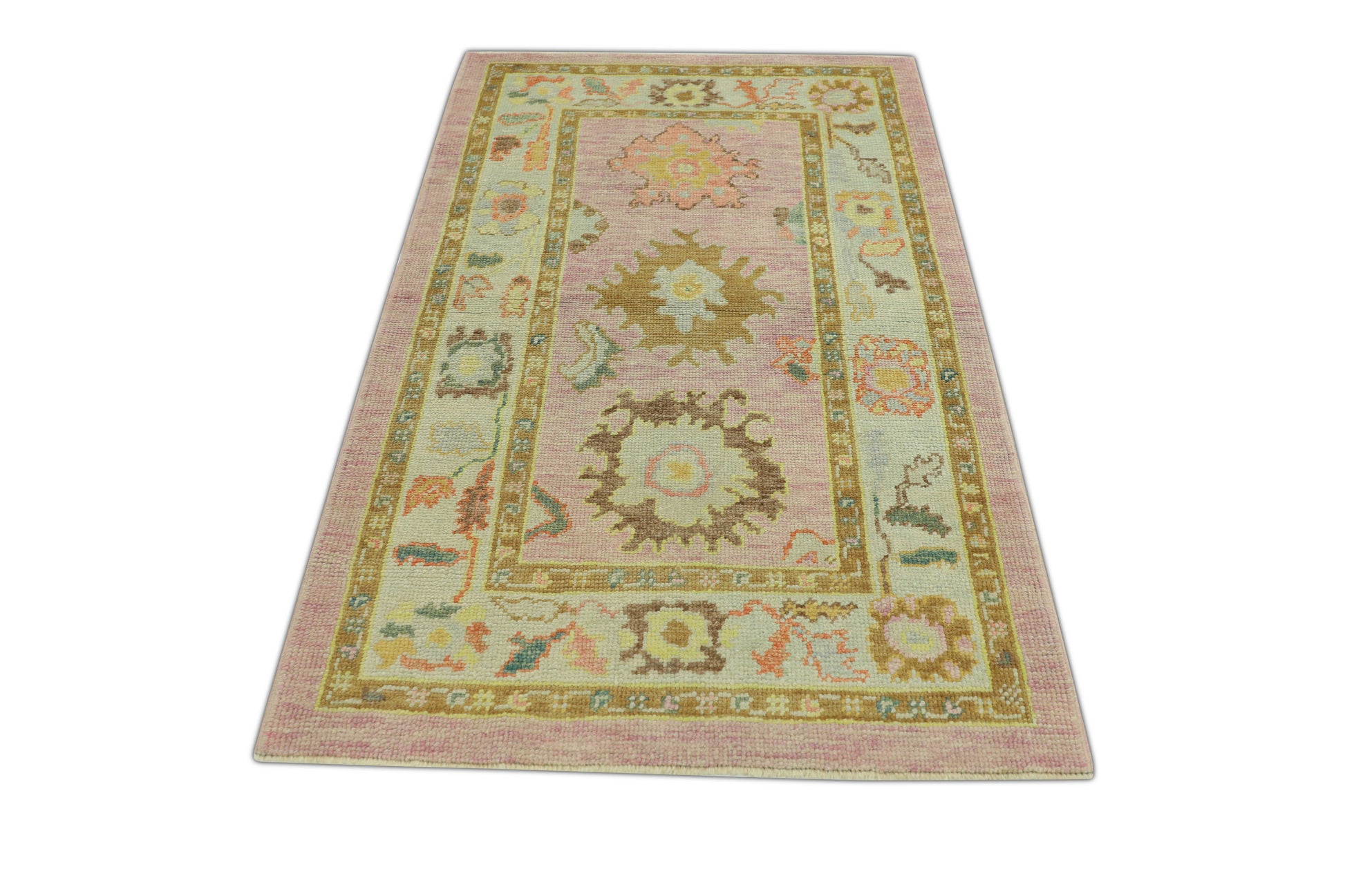 Turkish Oushak Rug 3'4" x 5'1" #1277