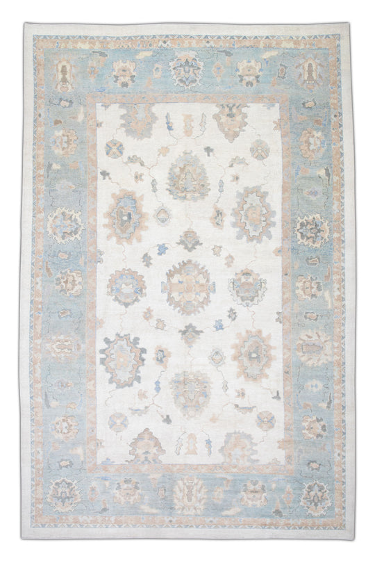 #3202 Turkish Oushak 9'9" x 14'3"