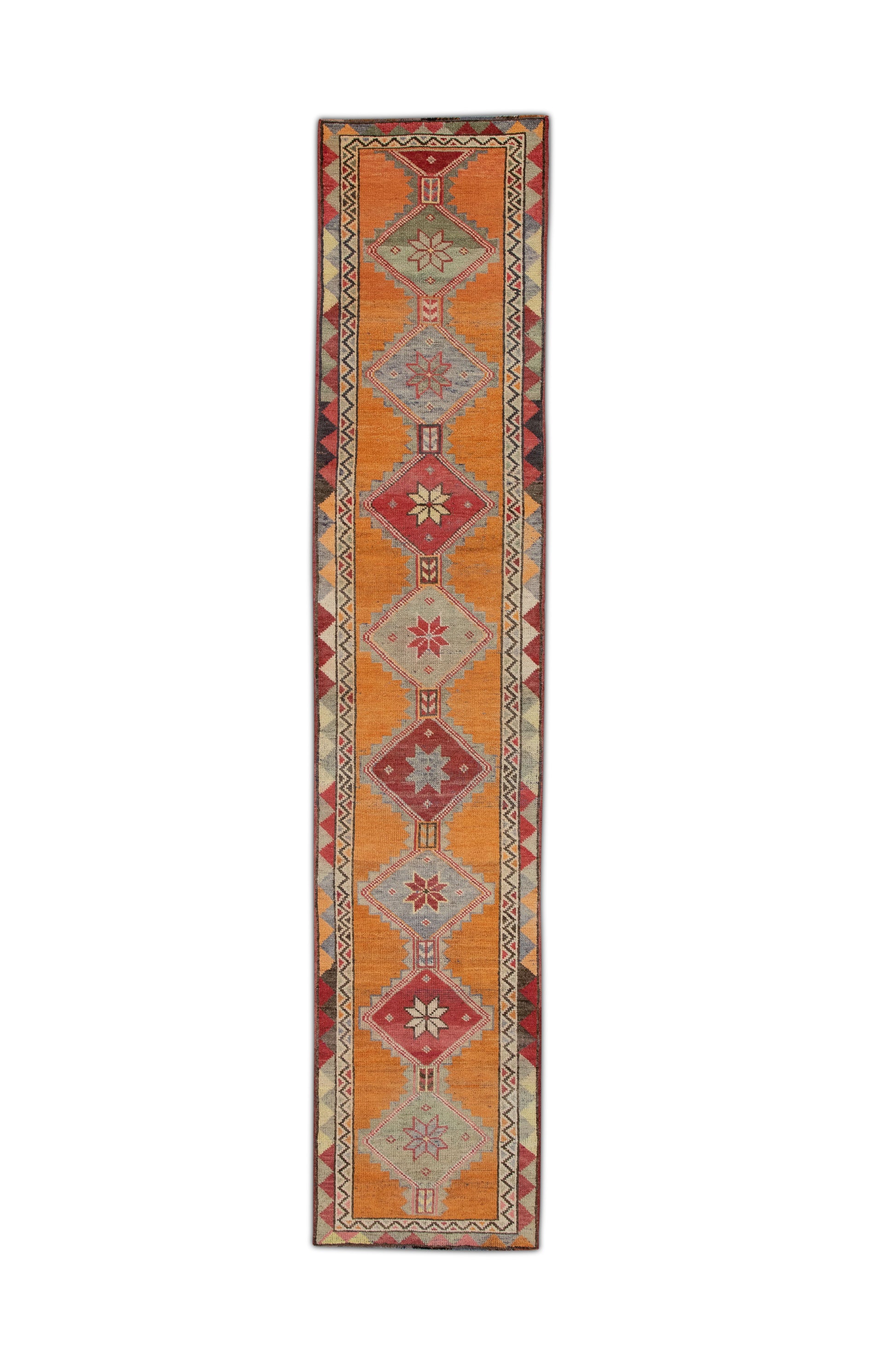 Turkish Vintage Anatolian Rug  2'7" x 12'9" #112