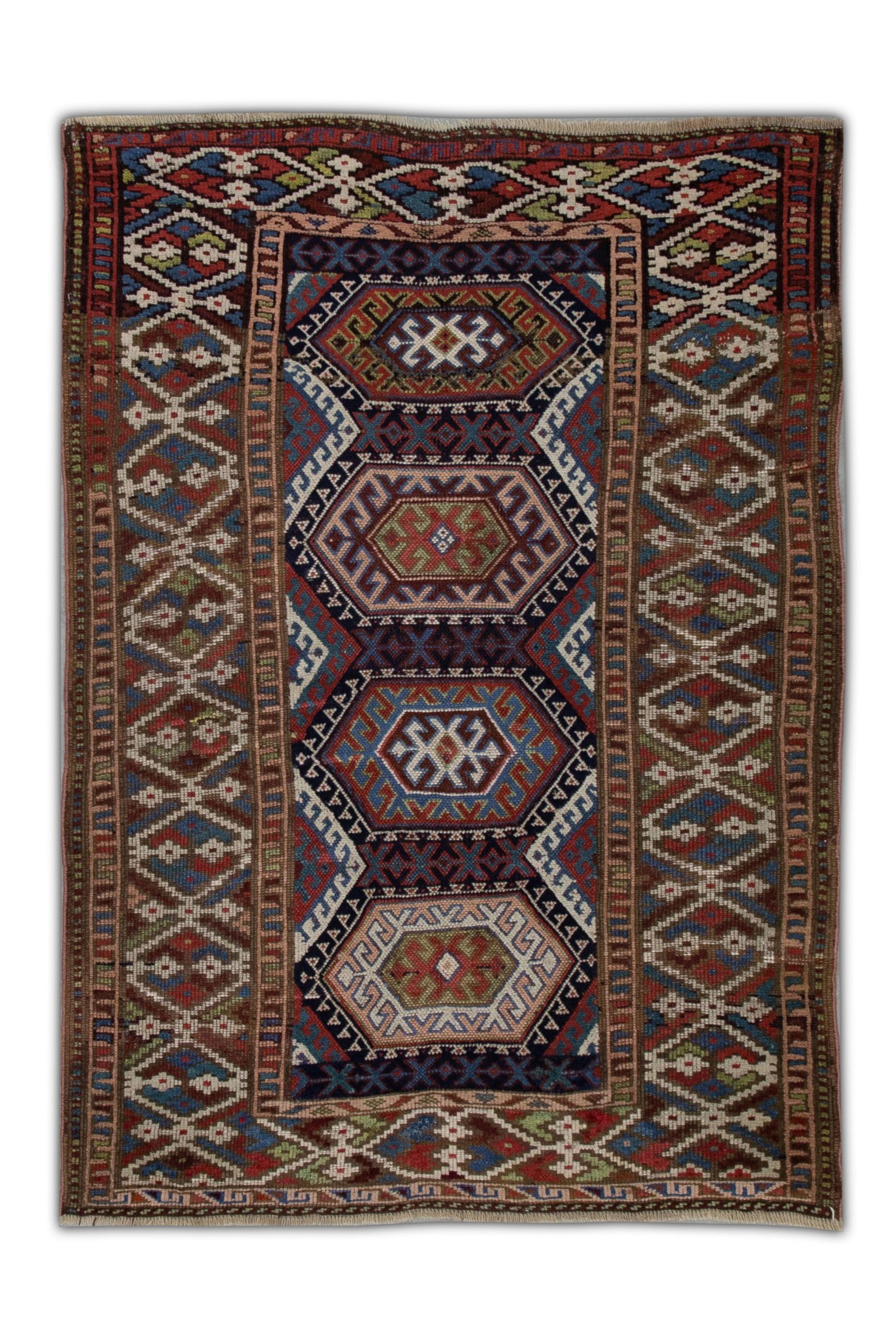 Turkish Vintage Anatolian Rug 4' x 5'8" #1007