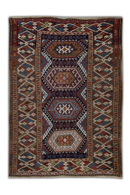 #1007 Turkish Vintage Anatolian Rug 4' x 5'8"