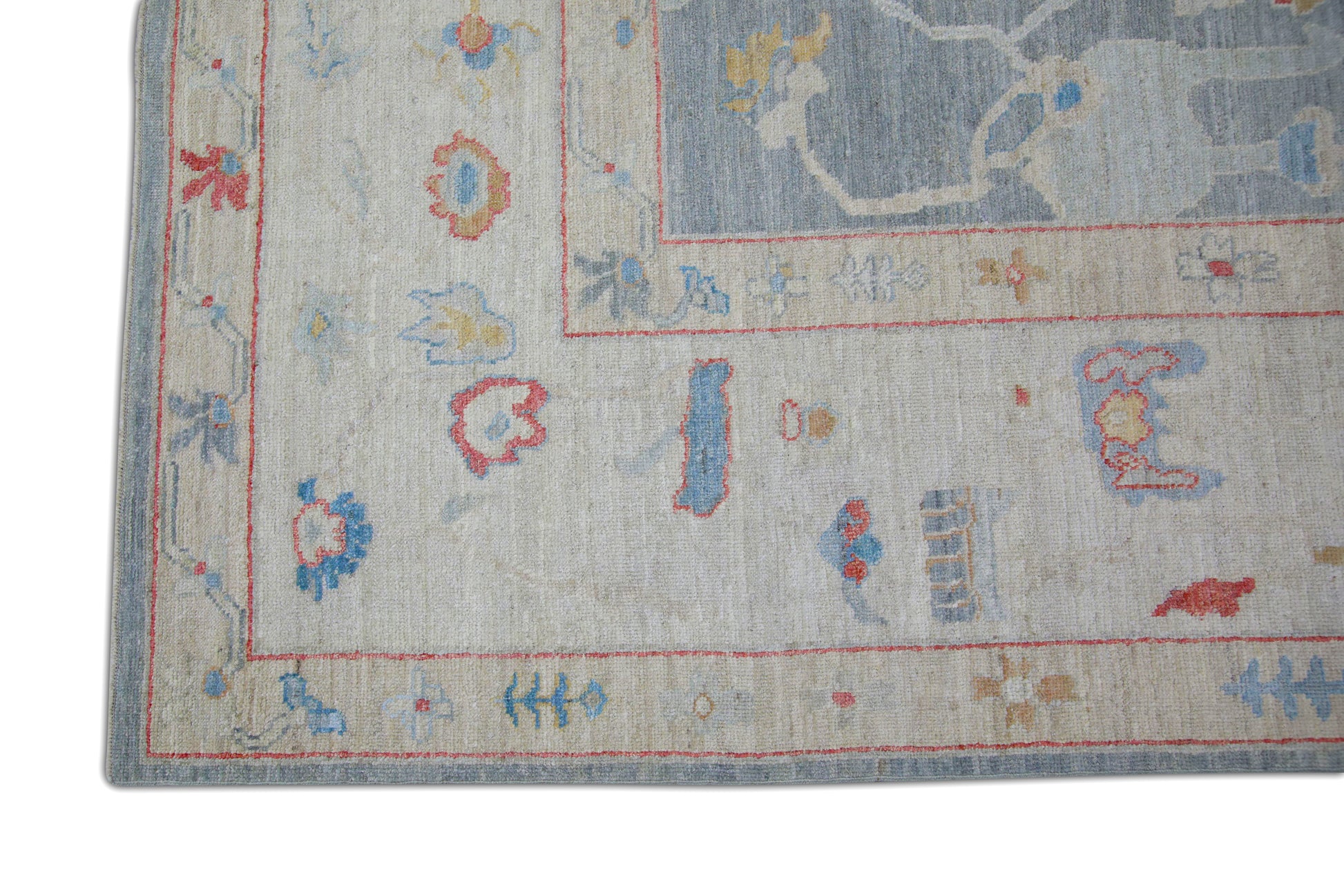 Turkish Antique Look Oushak Rug 9'3" x 12'4"  #5224