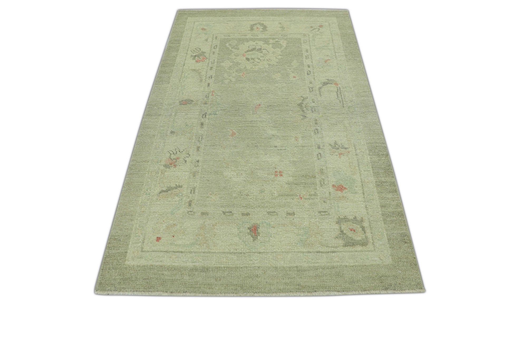 Turkish Oushak Rug 3'1" x 4'11" #1330