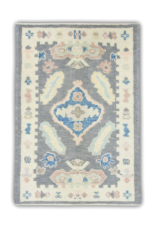 #7078 Turkish Oushak 2'2" x 3'1"