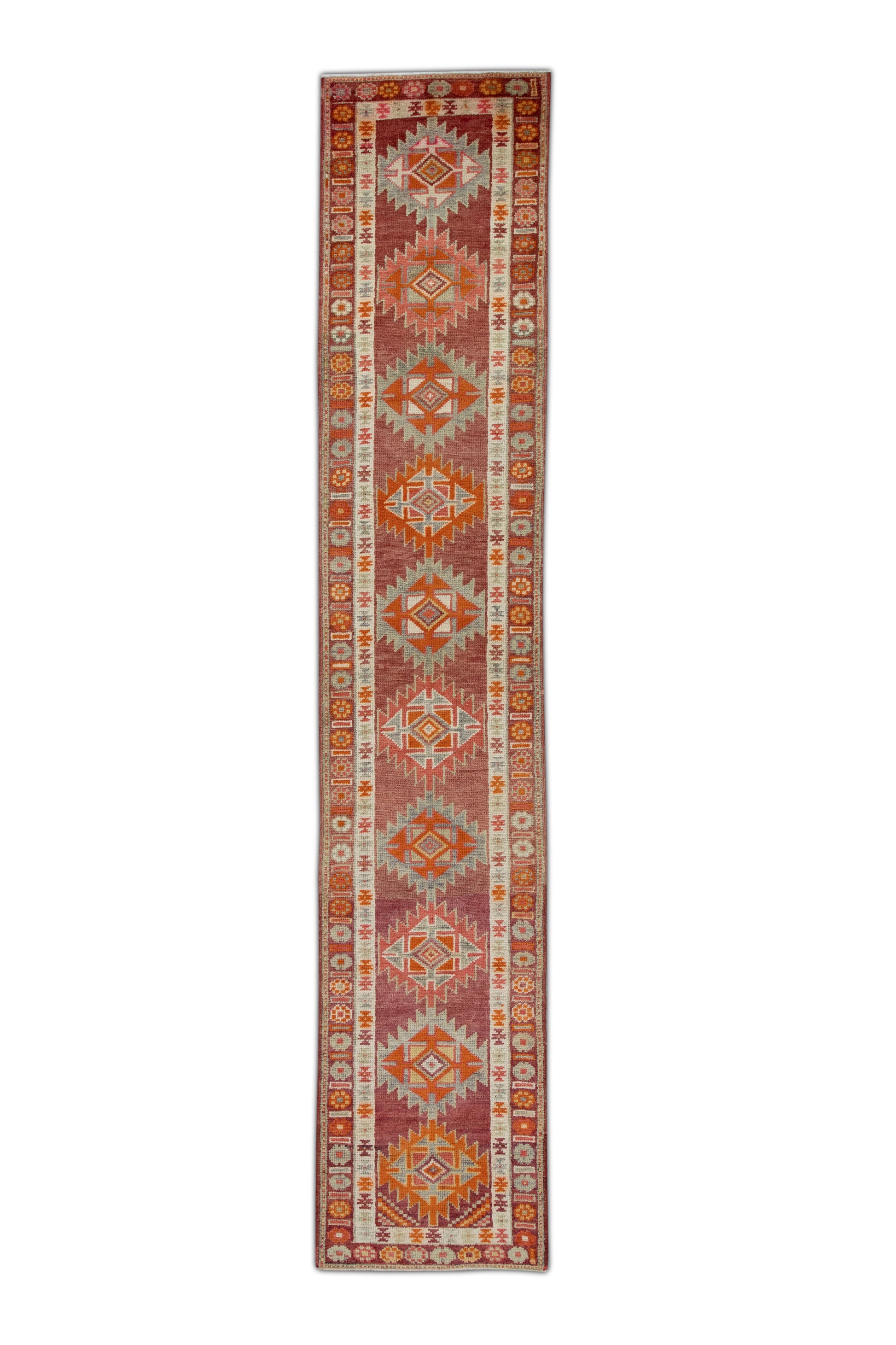 Turkish Vintage Anatolian Rug  2'9" x 14'1" #107