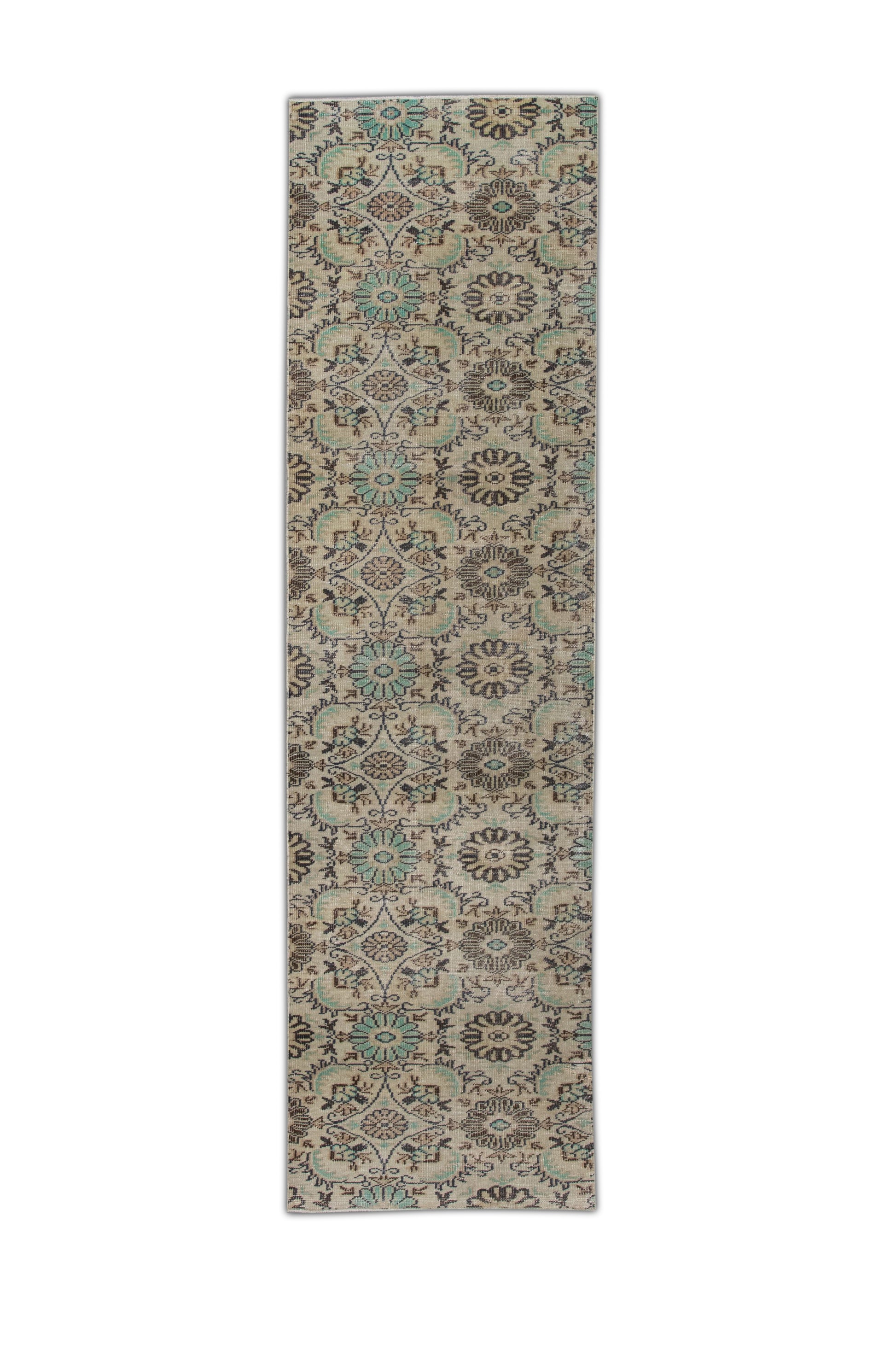 Turkish Vintage Anatolian Rug  2'9" x 10' #106