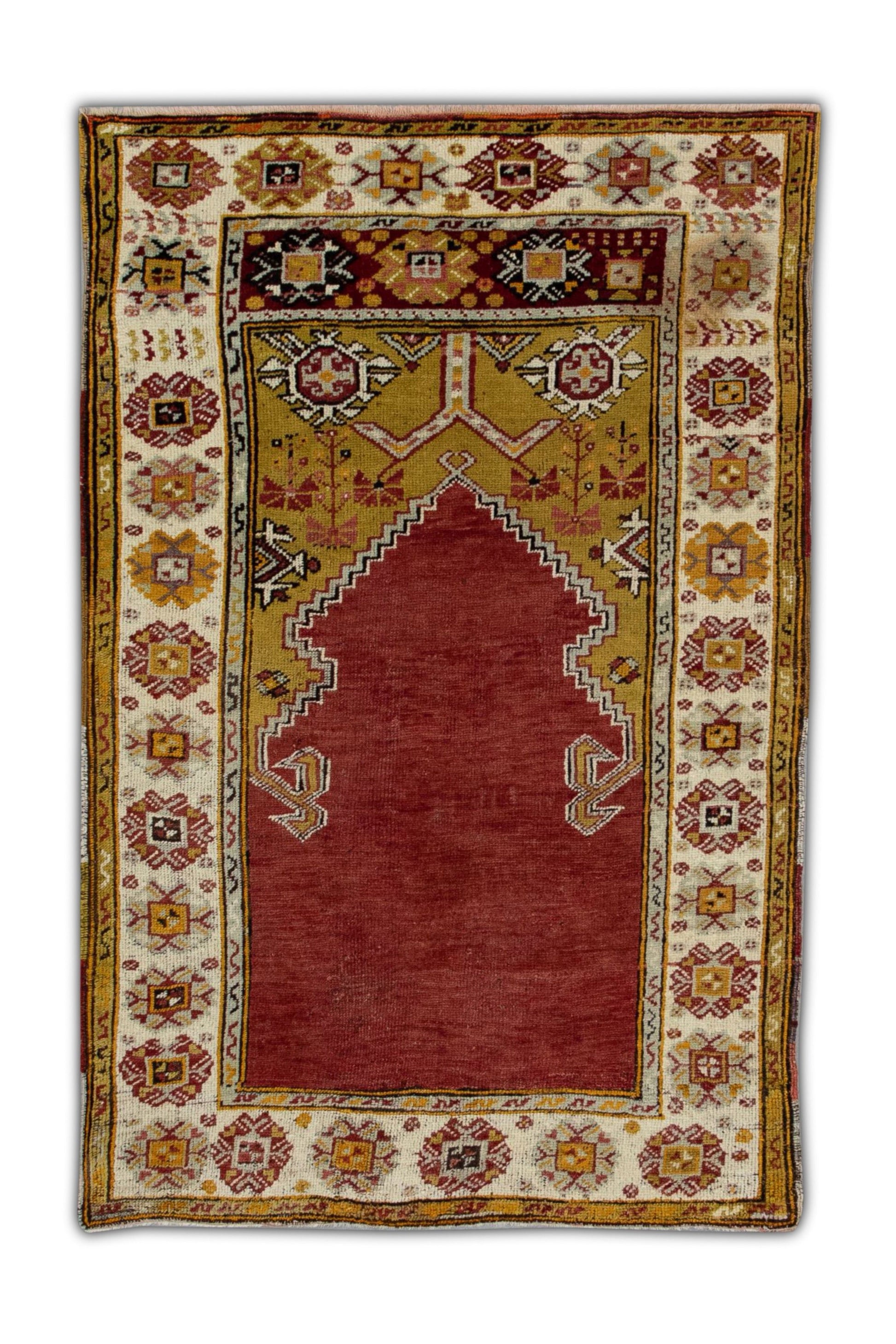 Turkish Vintage Anatolian Rug 3'5" x 5' #1031